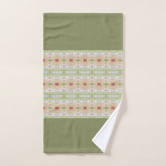 groene en zachte perzik bad handdoek (Handdoek)