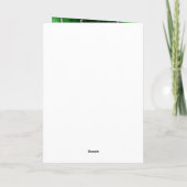 Groene en Zilveren Agaat Marmeren Bruiloft Bedankkaart (Achterkant)