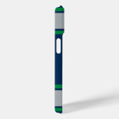 Groene en Zilveren Sportband Case-Mate iPhone Case (Achterkant / Rechts)