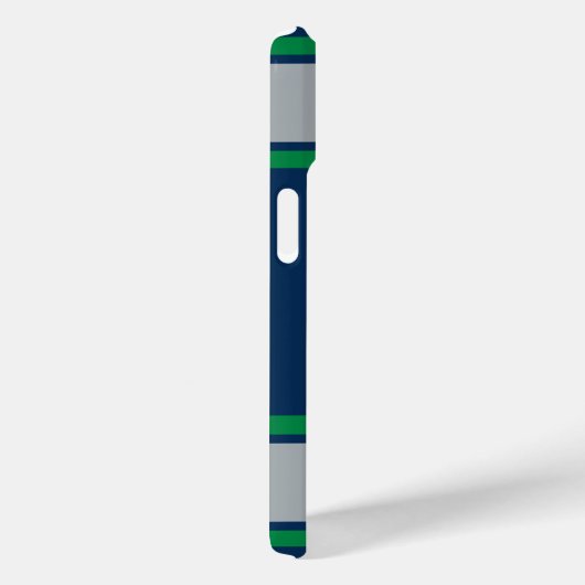 Groene en Zilveren Sportband Case-Mate iPhone Case (Achterkant / Rechts)