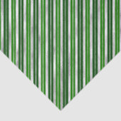 Groene en Zilverige kerststrepen Tissuepapier (Detail)
