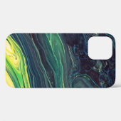 GROENE EN ZWARTE ABSTRACTE SCHIJVEN Case-Mate iPhone CASE (Achterkant (horizontaal))