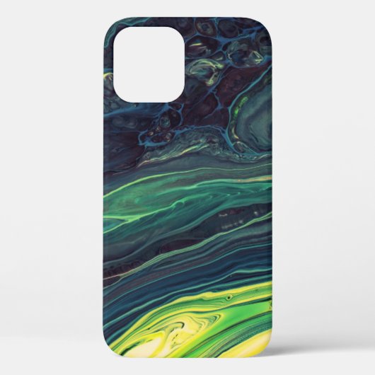 GROENE EN ZWARTE ABSTRACTE SCHIJVEN Case-Mate iPhone CASE (Achterkant)
