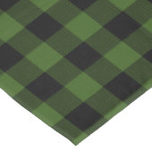 Groene en zwarte buffelplaat tafelkleed (Gekanteld)