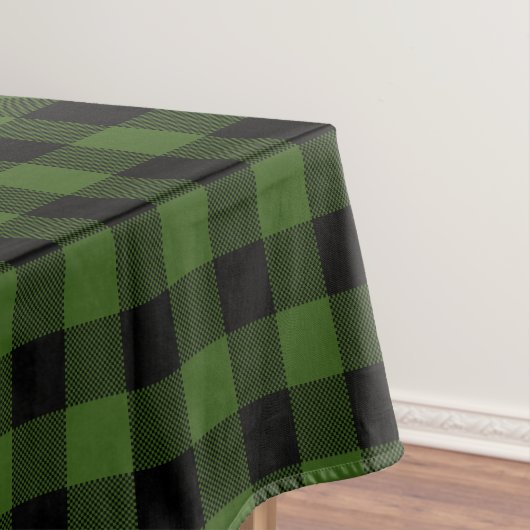 Groene en zwarte buffelplaat tafelkleed (Voorbeeld)