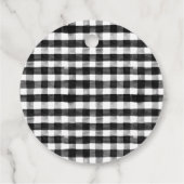 Groene en zwarte buikbufferpakketten bedankjes labels (Achterkant)