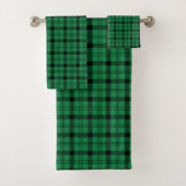Groene en Zwarte Gezellige Plaids Bad Handdoek (Insitu)