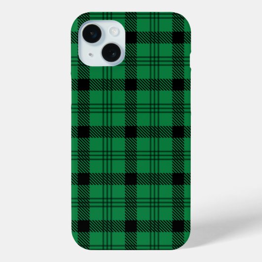 Groene en Zwarte Gezellige Plaids Case-Mate iPhone Case (Achterkant)