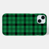 Groene en Zwarte Gezellige Plaids Case-Mate iPhone Case (Achterkant (horizontaal))