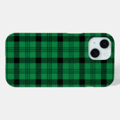 Groene en Zwarte Gezellige Plaids Case-Mate iPhone Case (Achterkant (horizontaal))