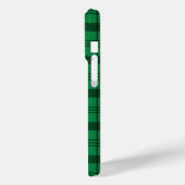 Groene en Zwarte Gezellige Plaids Case-Mate iPhone Case (Achterkant / Links)