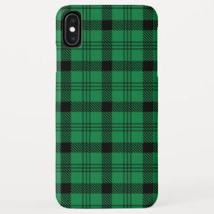Groene en Zwarte Gezellige Plaids Case-Mate iPhone Case