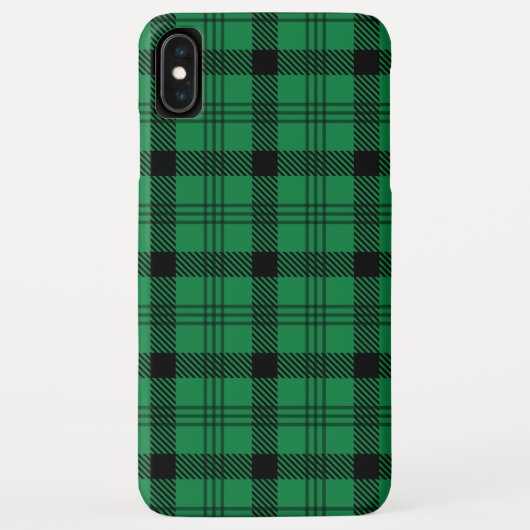 Groene en Zwarte Gezellige Plaids Case-Mate iPhone Case (Achterkant)