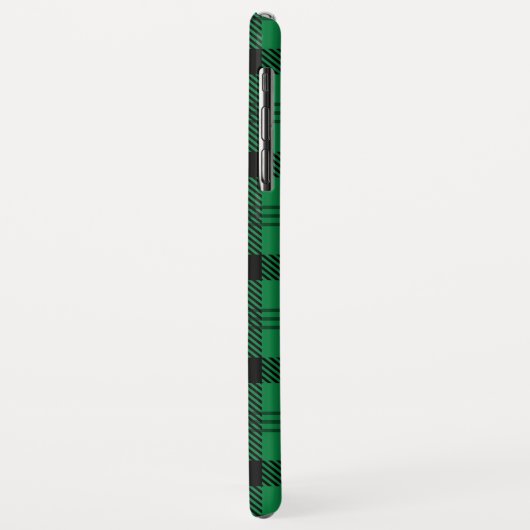 Groene en Zwarte Gezellige Plaids Case-Mate iPhone Case (Achterkant/links)