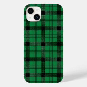 Groene en Zwarte Gezellige Plaids Case-Mate iPhone 14 Plus Hoesje