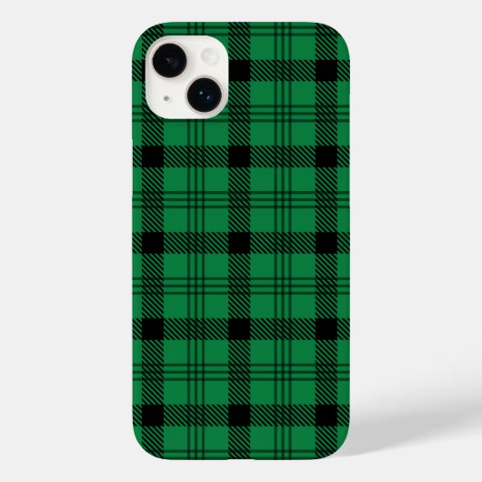 Groene en Zwarte Gezellige Plaids Case-Mate iPhone Case (Achterkant)