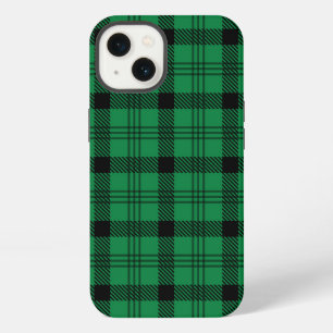 Groene en Zwarte Gezellige Plaids iPhone 13 Hoesje