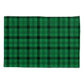 Groene en Zwarte Gezellige Plaids Kussensloop (Achterkant)