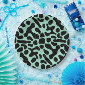 Groene en zwarte giftige kunstkikker papieren bordje (Feest)