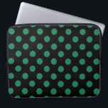 Groene en zwarte haarpunten laptop sleeve<br><div class="desc">Groene en zwarte haarpunten</div>