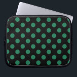 Groene en zwarte haarpunten laptop sleeve<br><div class="desc">Groene en zwarte haarpunten</div>