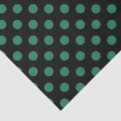 Groene en zwarte haarpunten tissuepapier (Detail)