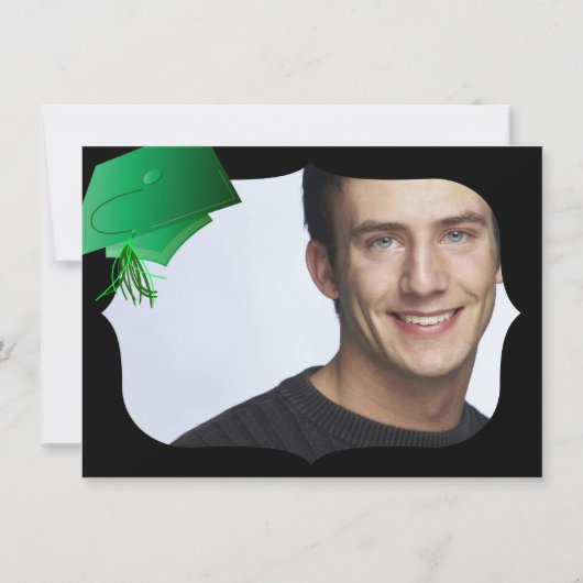 Groene en zwarte hoogleraar kaart (Achterkant)