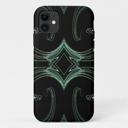 Groene en zwarte iPhone 5 Aangepaste Hoesje-Mate I Case-Mate iPhone Case (Achterkant)