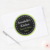 Groene en Zwarte Keuken Stickers (Envelop)