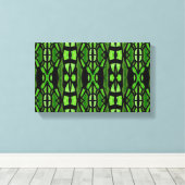 Groene en zwarte kunst aan de muur canvas afdruk (Insitu (Houten vloer))