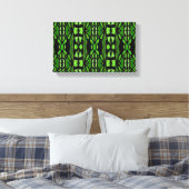 Groene en zwarte kunst aan de muur canvas afdruk (Insitu (Slaapkamer))