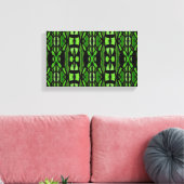 Groene en zwarte kunst aan de muur canvas afdruk (Insitu (Woonkamer))