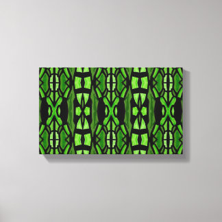 Groene en zwarte kunst aan de muur canvas afdruk