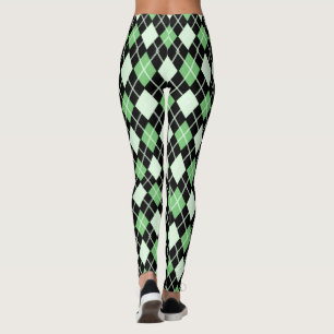 Groene en zwarte Leggings