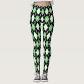 Groene en zwarte Leggings (Voorkant)