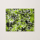 Groene en zwarte microgreens legpuzzel (Horizontaal)