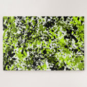 Groene en zwarte microgreens legpuzzel (Horizontaal)