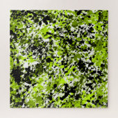 Groene en zwarte microgreens legpuzzel (Horizontaal)