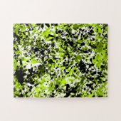 Groene en zwarte microgreens legpuzzel (Horizontaal)