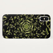 Groene en zwarte natuur hypnose fractal Case-Mate iPhone case (Achterkant (horizontaal))