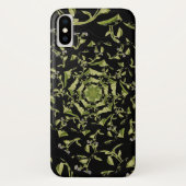 Groene en zwarte natuur hypnose fractal Case-Mate iPhone case (Achterkant)