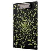 Groene en zwarte natuur hypnose fractal klembord (Links)