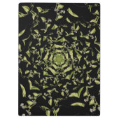Groene en zwarte natuur hypnose fractal klembord (Achterkant)