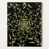Groene en zwarte natuur hypnose fractal planner (Achterkant)