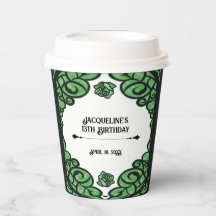 Groene en Zwarte Omheinde Roos Prinses Verjaardag
