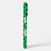 Groene en zwarte polka stippen Case-Mate iPhone case (Achterkant / Rechts)
