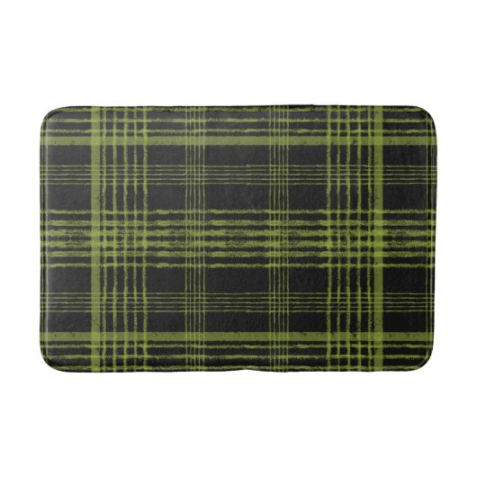 Groene en zwarte Pset Bath Mat (Voorkant)