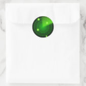 Groene en zwarte radar sticker (Tas)