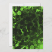 Groene en zwarte Stippen Moderne grafische partiju Kaart (Achterkant)