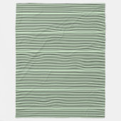 Groene en zwarte streep fleece deken (Voorkant)